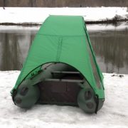Фото тента-палатки на лодку Ривьера 3200 СК